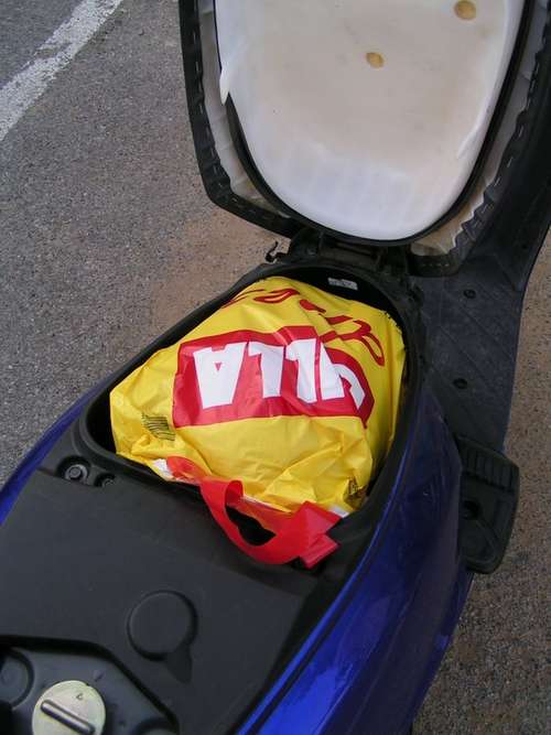 Nákup v pohode uložíte pod sedlo  Nákup v pohode uložíte pod sedlo